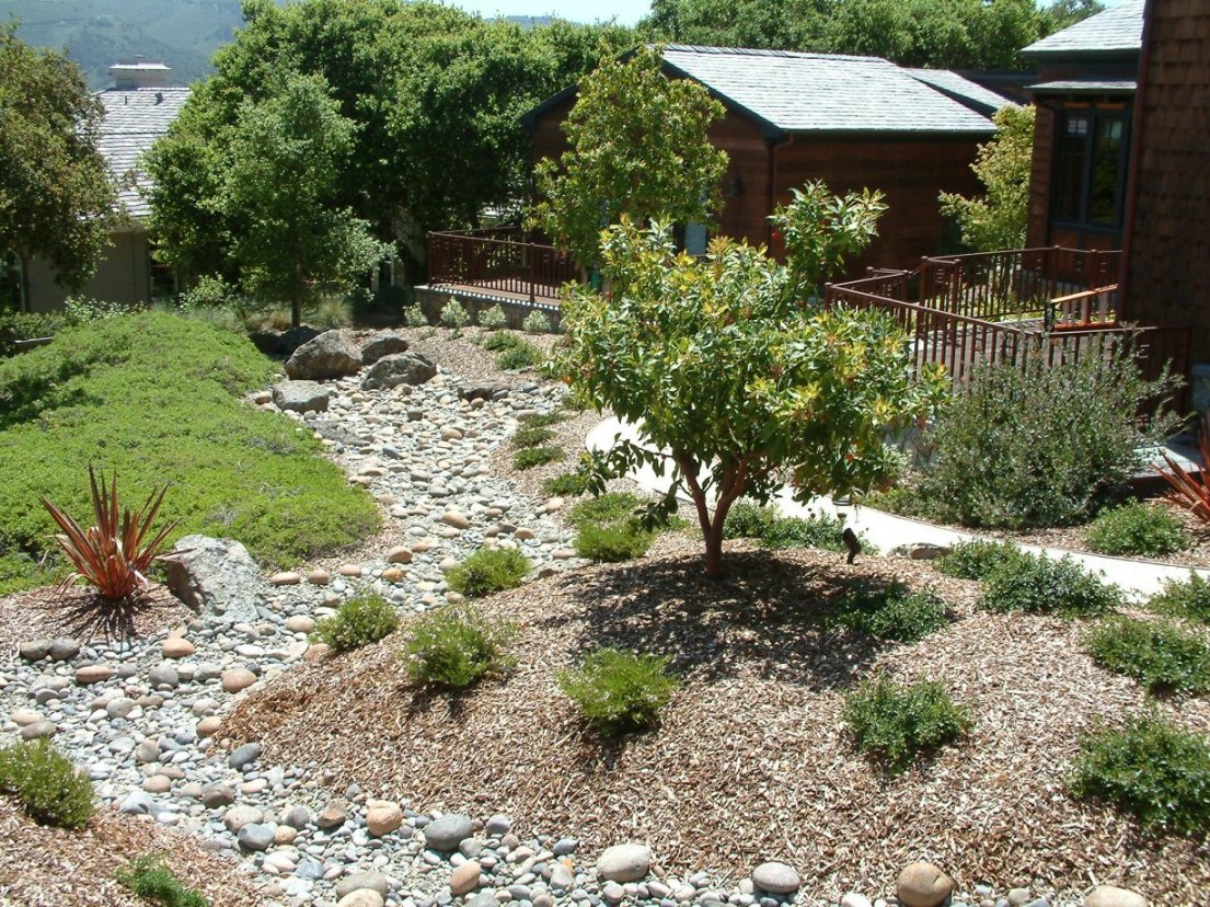 Berms and Dry Creekbed, Designed by Ann Breemer Designs